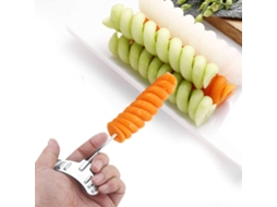 Conjunto De 2 Descascadores Espirais De Aço Inoxidável Para Legumes
