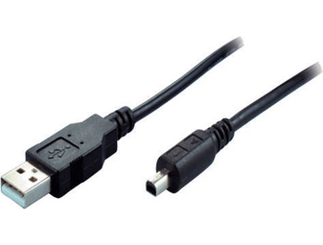 Cabo de Dados S-CONN (USB A - Mini USB B - 1 m - Cinzento)