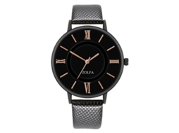 Reloj De Pareja Moda Hombre Mujer Correa De Cuero Casual Negro