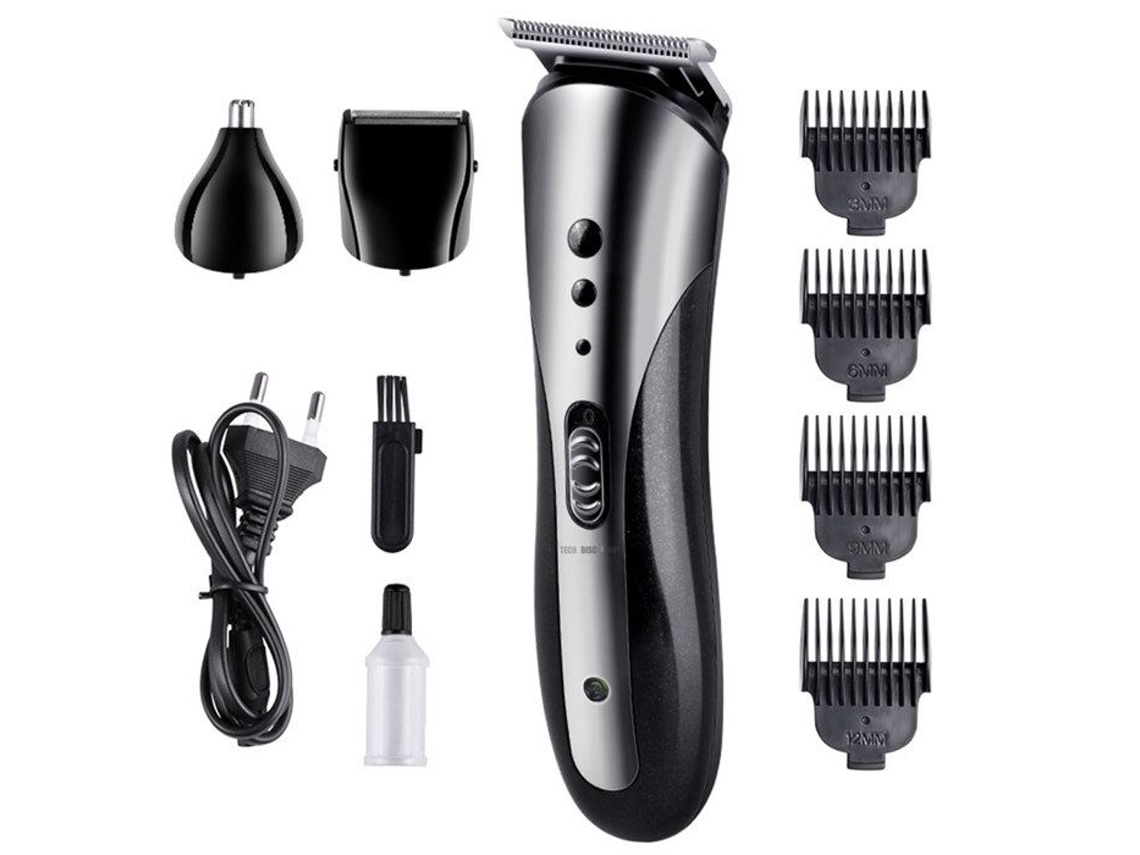 Barbeador elétrico multifuncional aparador de cabelo masculino feminino barba profissional nariz rosto corpo com fio maiô recarregável TECH DISCOUNT