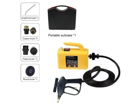 2600 W Limpador A Vapor Doméstico , Para Cozinha, Banheiro, Móveis E Carros Com Caixa De Ferramentasamarelo Eafc