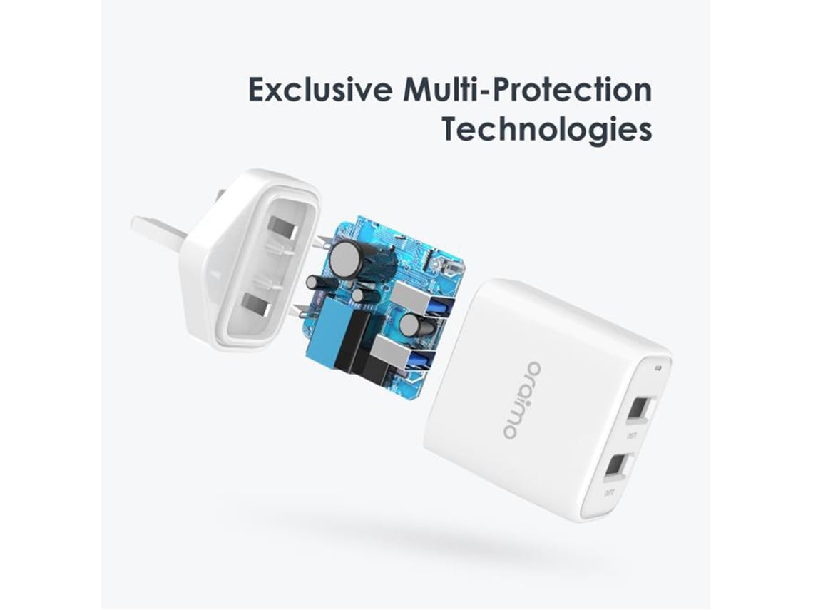 Conector de Carga Rápida Dual Usb EOOCOO, indicador led