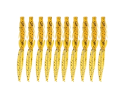 Soft Lure (uv Fish Attracting, Salted Shrimp Flavor) Small-scale Shrimp Soft Worm Bait Lure Freshwater Trout Bass Brown Translucent 10-piece Set