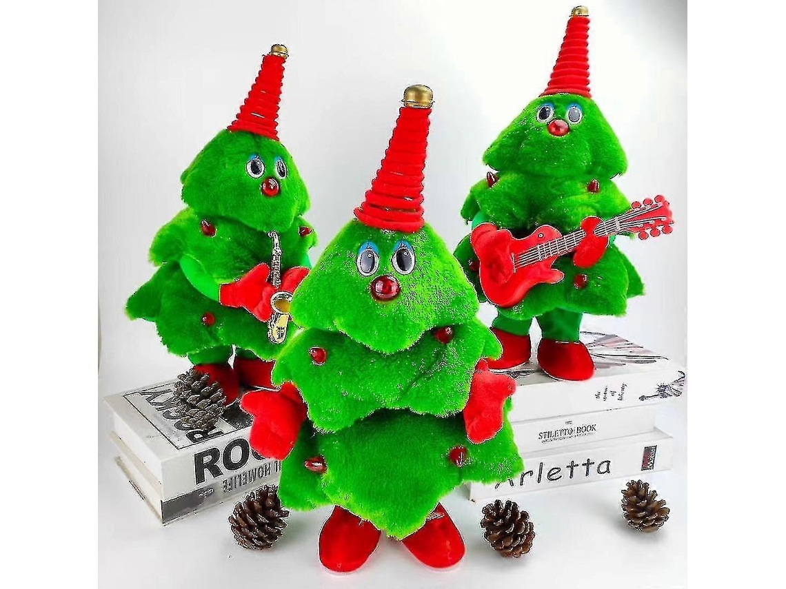 Peluche Árvore De Natal Elétrica Com Canto E Dança E Luzes