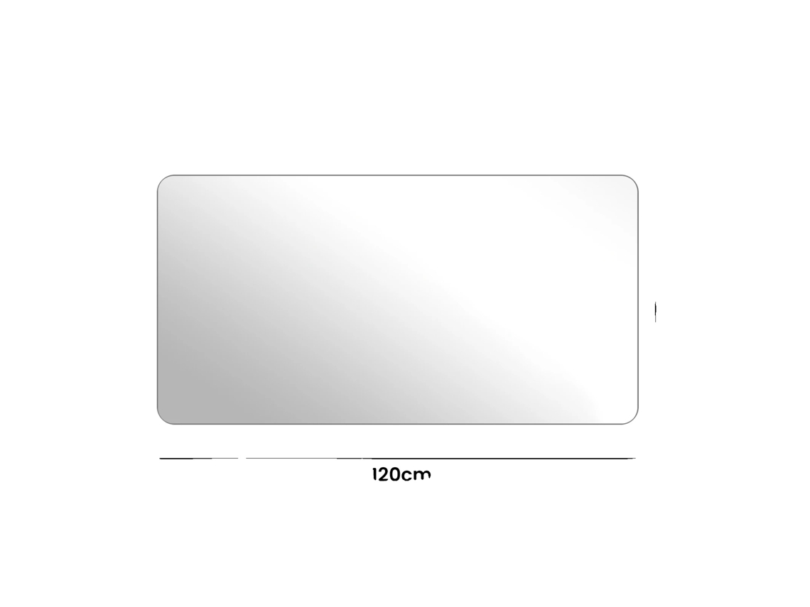 Espelho De Parede, Vidro Hd, Resistente A Quebras, Prata 60x120cm