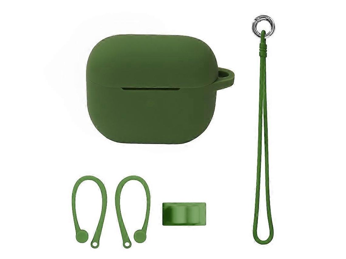 Conjunto de Capas de Silicone para Fones de Ouvido Bluetooth Airpods 3, Cor: Grama Verde. GIECY