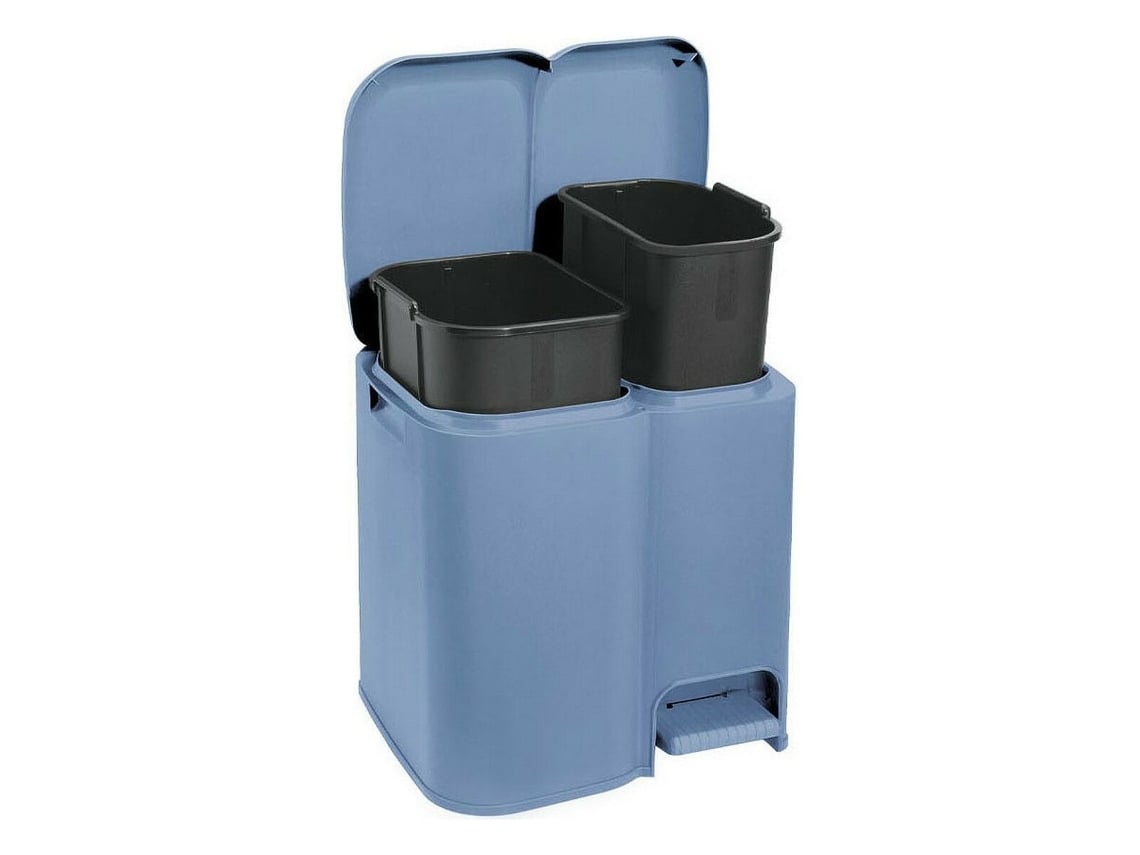 Caixote De Lixo Para Reciclagem Patty Duplo 39 X 32,5 X 41 Cm BIGBUY HOME