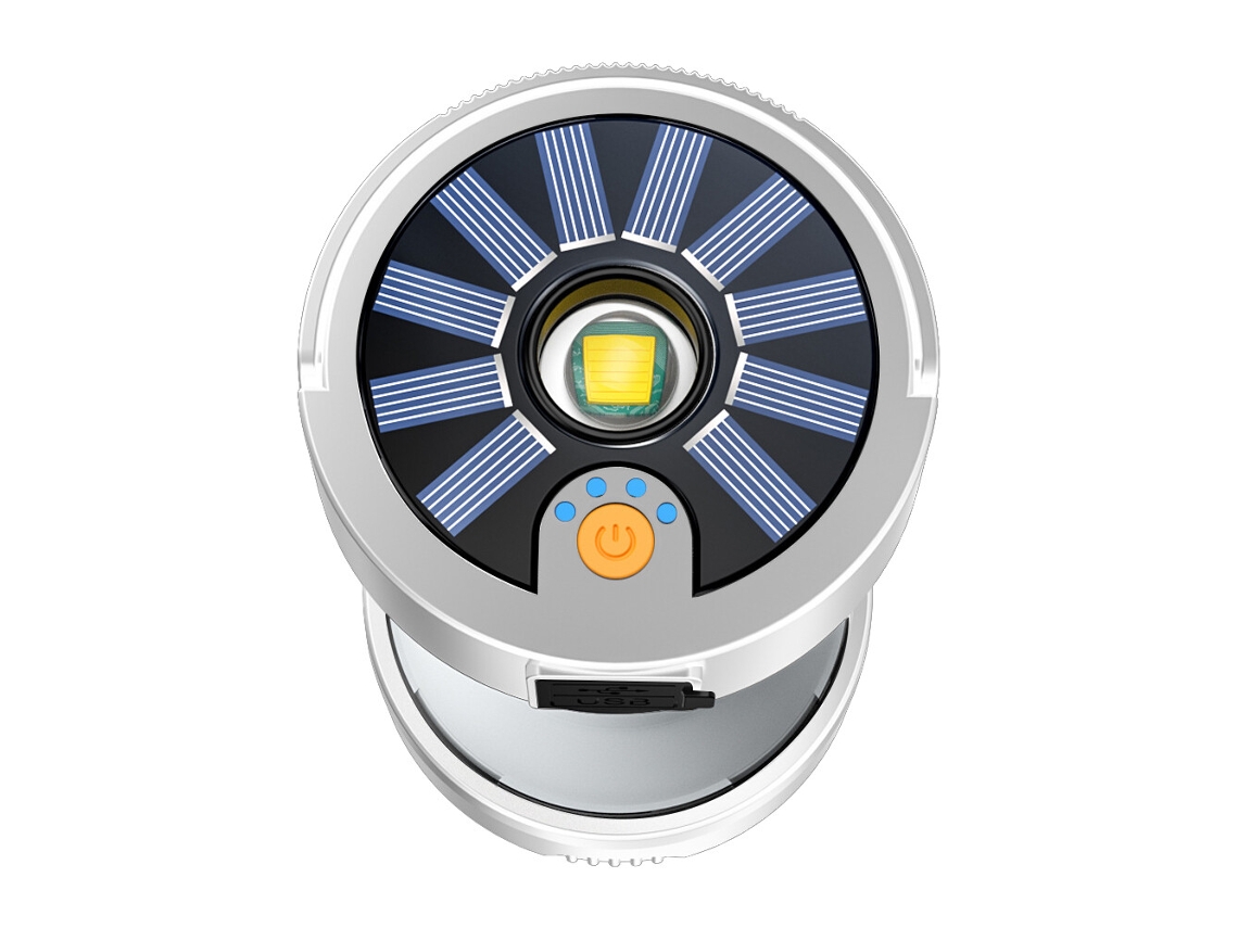 Lanterna Led Solar Portátil Recarregável para Acampamento, Barraca, Luz para Caminhadas Ao Ar Livre SUNNY SPACES