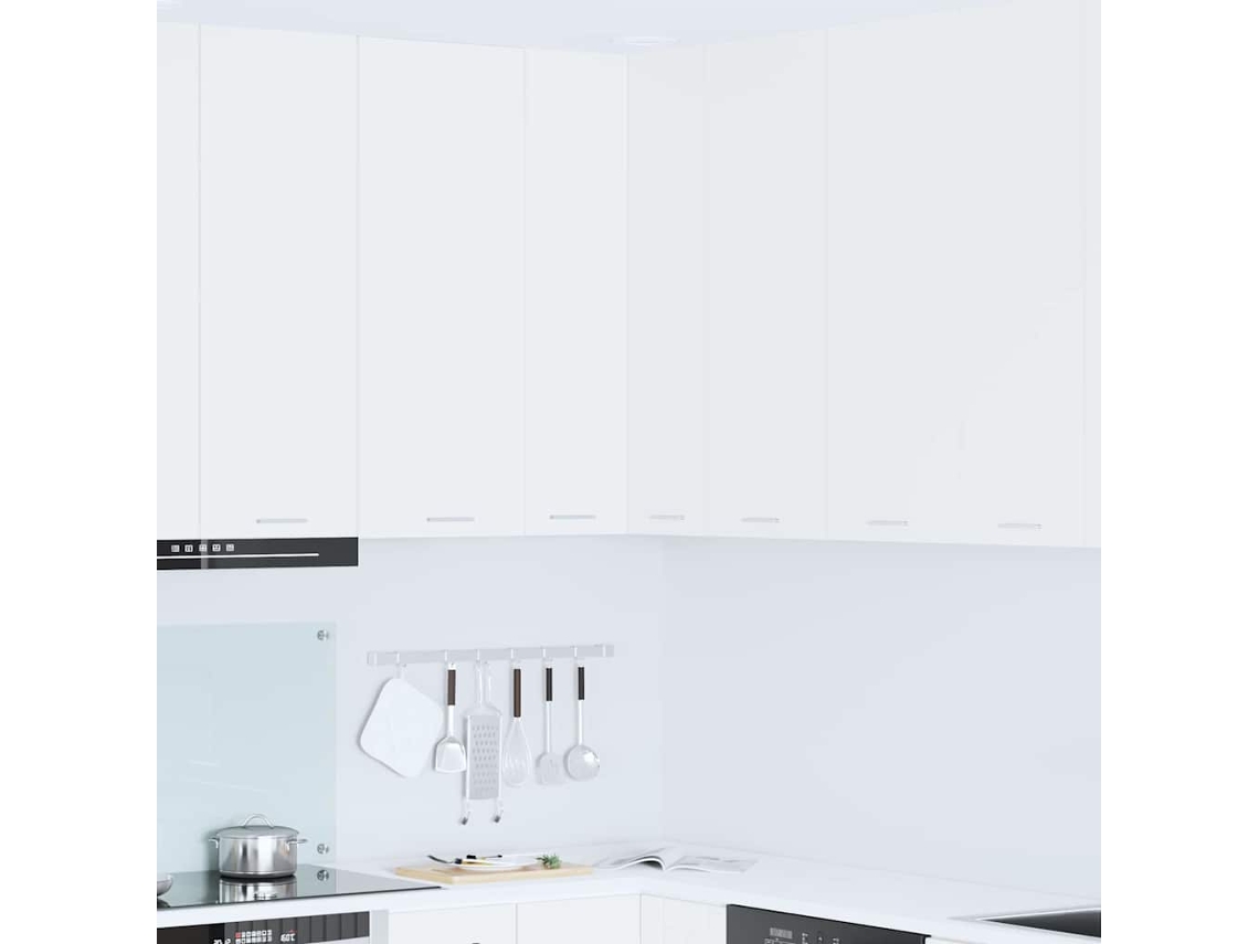 Vidaxl Armário Suspenso Branco 57 X 57 X 100 Cm Madeira Processada