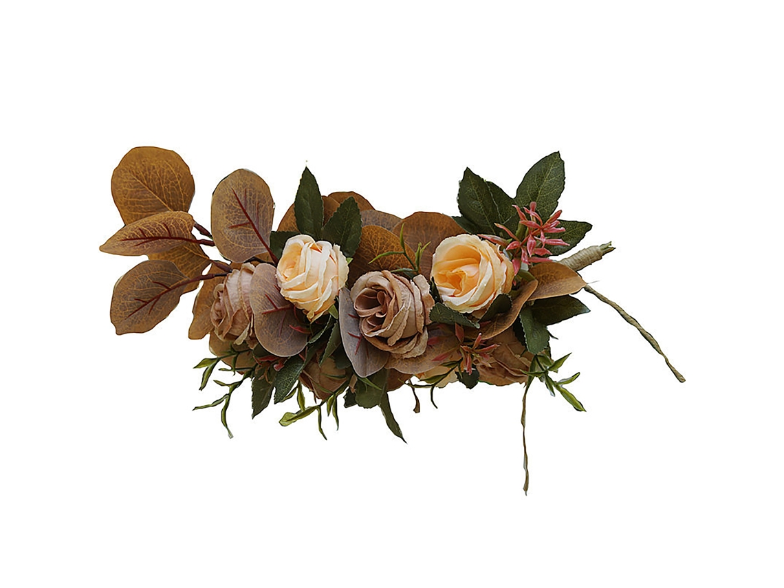 Cadeira de Festa com Encosto Floral para Outono, Decorativa e com Corda de Linho LAXISCREED