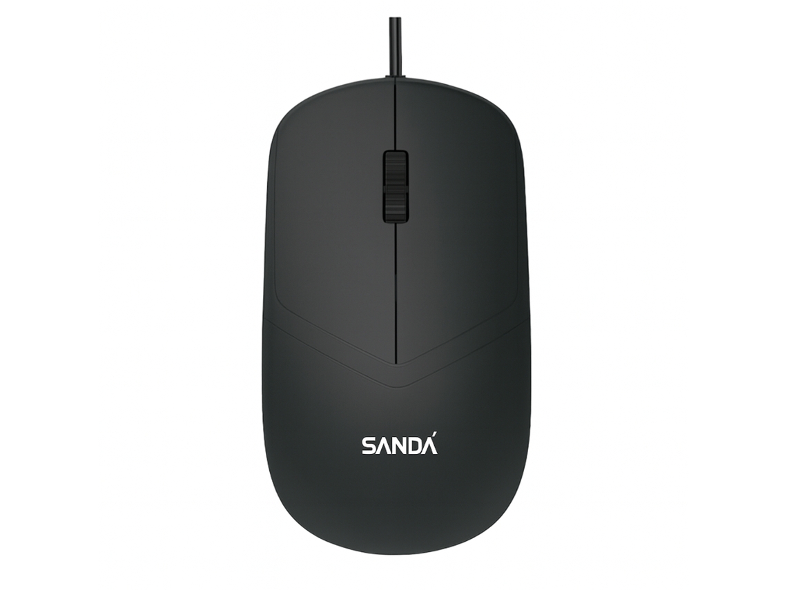 Rato Com Fio Sanda Sd 3699 Preto