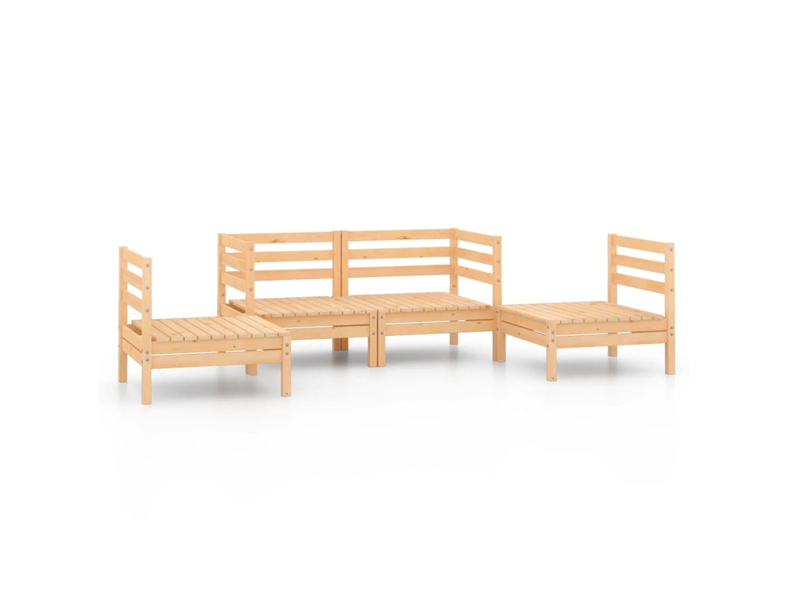 Garden Lounge Set, Garden Lounge Sets Vidaxl Marrom Madeira De Pinho (n/a)