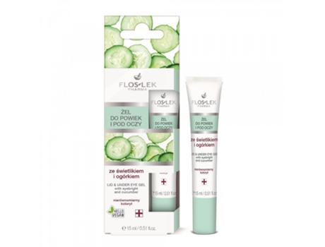Flos Lek Soothing Herbal Eye Gel With Eyebright Cucumber Extract, 15 Ml Floslek