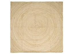 Vidaxl Tapete De Área Branco 240 X 240 Cm Juta