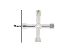 CHAVE triangular multifuncional, aço inox, para armários, elevadores, válvulas | S/MARCA