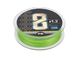 Linha de Pesca Trançada de 150m em Pe com 8 Fios, Resistente e de Alta Tensão, Pesca Ao Ar Livre AQUAFORGE (1.2 )
