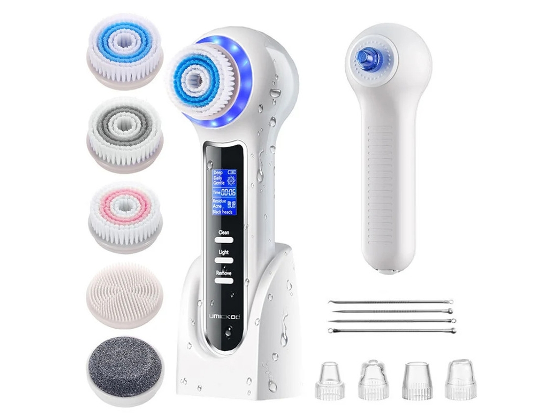 Escova De Limpeza Facial Recarregável Ferramenta De Vácuo Para Remoção De Cravos Ipx7 À Prova Dágua Para Esfoliação Massagem E Limpeza P Yizhood