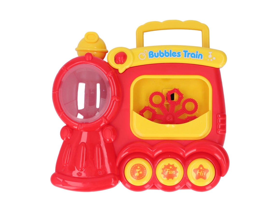 Primerox soprador de Bolhas Automático com Luz e Música para Festas Infantil Indoor Outdoor Vermelho