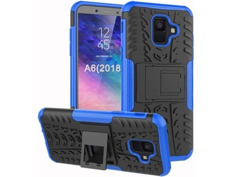 Suporte Proteção para Samsung Galaxy A6 HONGWE. Anti-Choque Azul