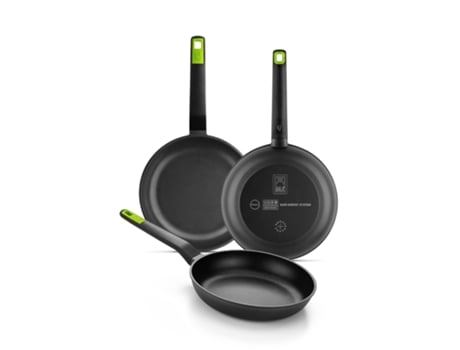 Pacote de 3 Panelas Sutiã Gastro A841201/ Ø18cm/ Ø22cm/ Ø26cm/ Adequado para Indução