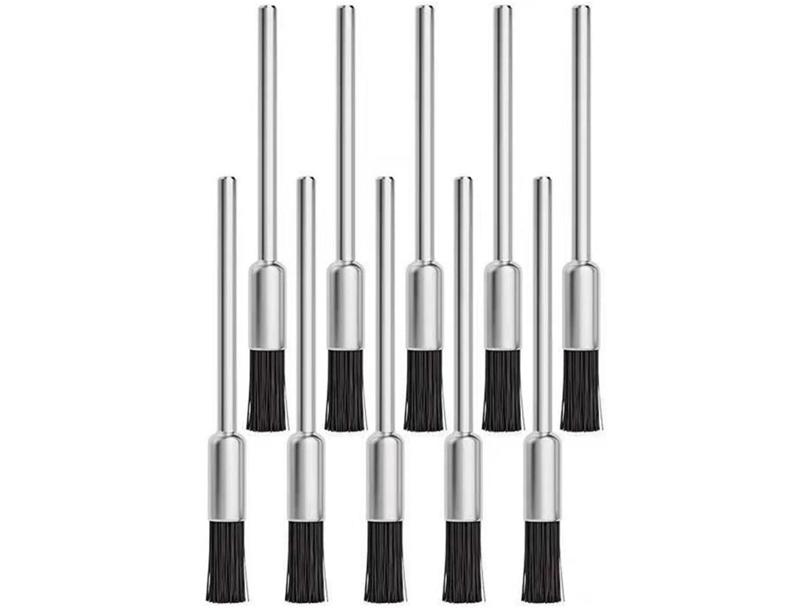 Escova De Limpeza Poeira Qb95 Com Cerdas Aço E Crina Cavalo 3, 0mm, Pacote Com 10 Unidades, Para Reparo De Alto Falantes