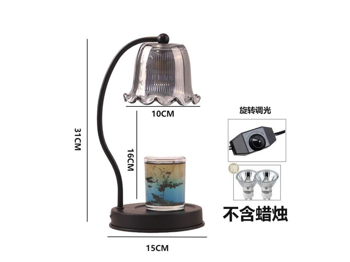 Laxiscreed Vela Aromática Com Luz De Ambiente Rl2058 Com 2 Fontes De Luz E Dimmer, Perfeito Para Quarto E Presente