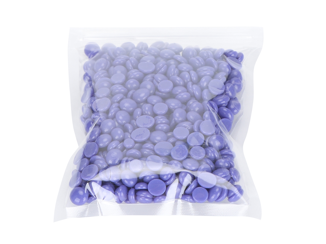 Cera Depilatória Profissional Unissex Para Corpo E Rosto 50g Lavanda Pérolas De Cera