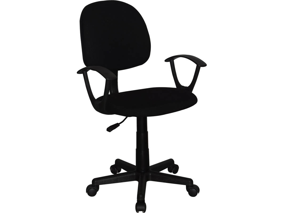 Cadeira de Escritório Operativa MITSAI Estocolmo Preto (Outlet Caixa Aberta - Braços Fixos - Malha)