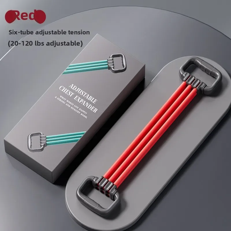 (vermelho) Corda Elástica Para Alongamento E Treinamento De Expansão Torácica