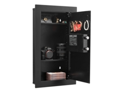 Cofre Forte Embutido Na Parede Com Prateleiras Ajustáveis 102 X 370 X 630 Mm Preto Vevor