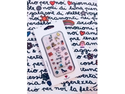 Capa iPhone X, XS SILVIA TOSI Stickers Angel Multicor