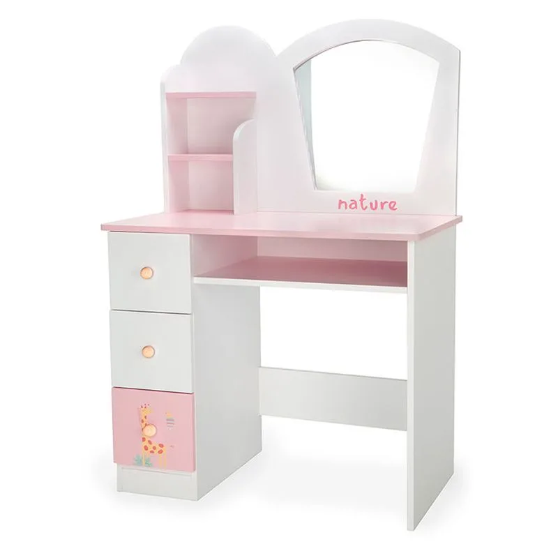 Penteadeira Arias Branca e Rosa Nature Modelo 1 21588 Ariasp25