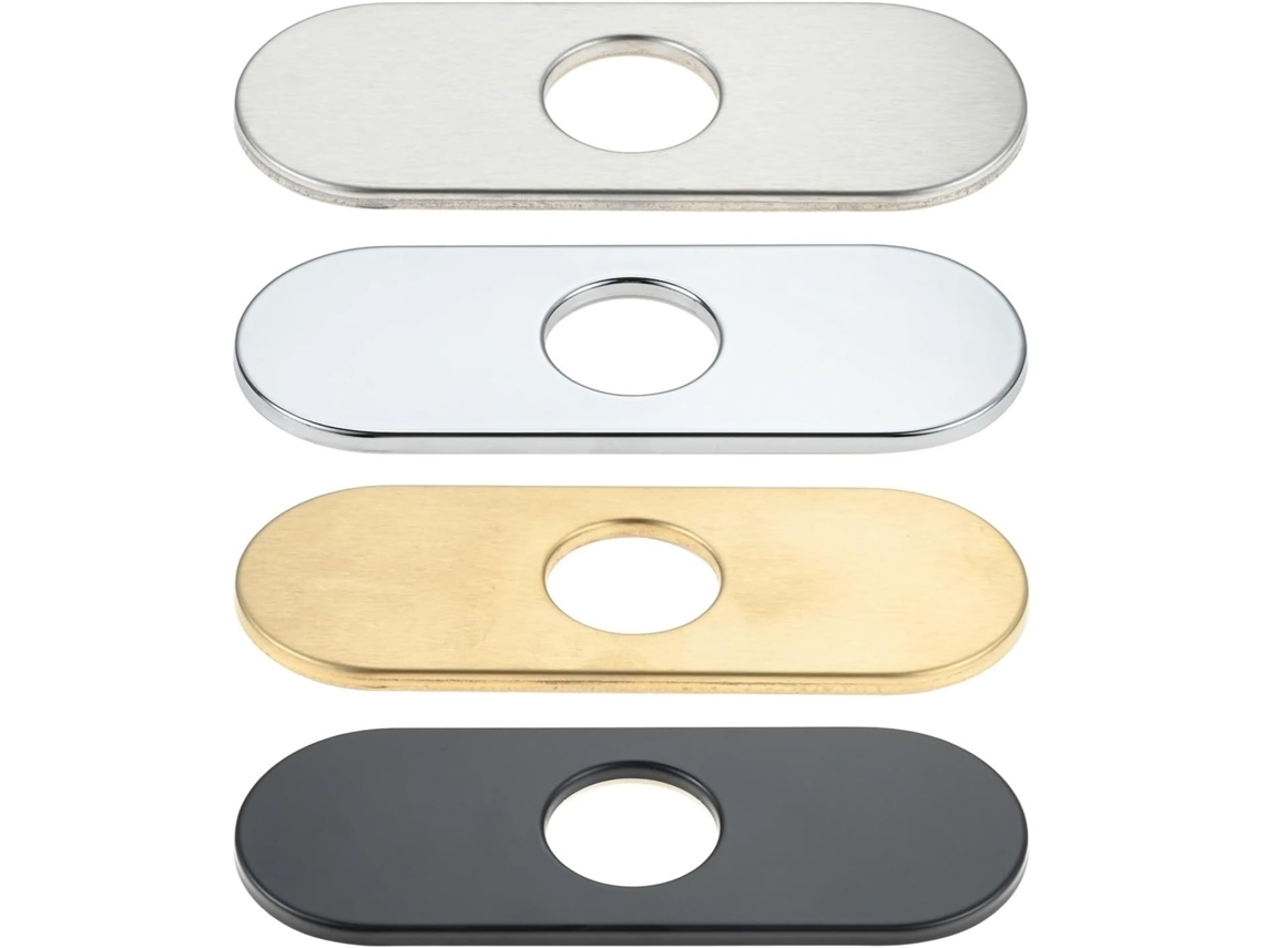 Conjunto De 4 Peças Painéis Decorativos Para Base Pia, Placa De Acabamento Para Torneira, Capa Para Torneira De Banheiro