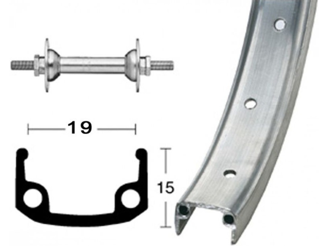 Roda Frontal ROLAND Buje Agujeros (Aço)