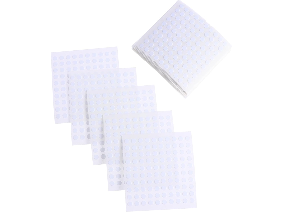 Adesivos De Bolinhas Tehaux 5 Mm 20 Unidades Dupla Face Sem Resíduos