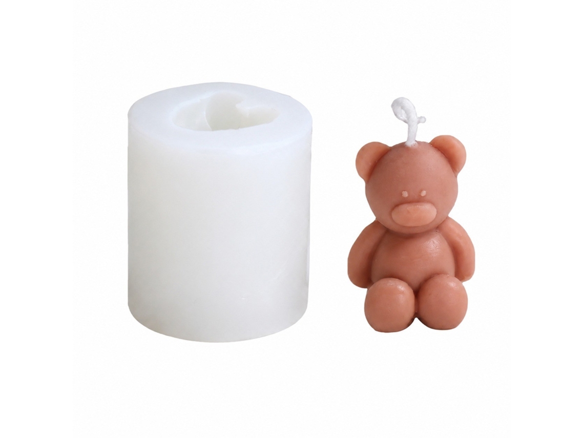 Molde De Silicone Para Vela Em Forma De Urso (70 G)