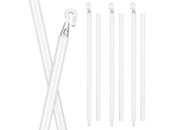 Vicasky Conjunto De 3 Varões Verticais Para Persianas Com Gancho, Material Pp Leve, Cabo Confortável E Ajuste Fácil Para