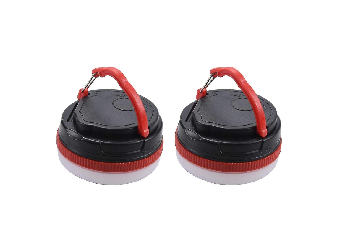 2x Luzes De Acampamento Portáteis Led Lanterna De Acampamento À Prova Dágua Lâmpada De Barraca Caminhadas Ao Ar Livre Peixe Olysi Shop