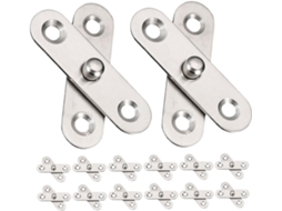 Conjunto De 16 Dobradiças Aço Inoxidável Reforçadas Para Portas