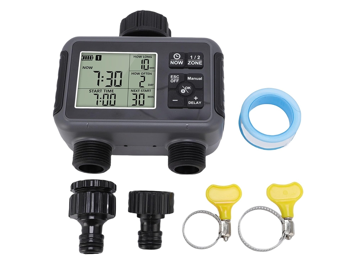 Temporizador De Irrigação Automático Com Visor Lcd, Compatível