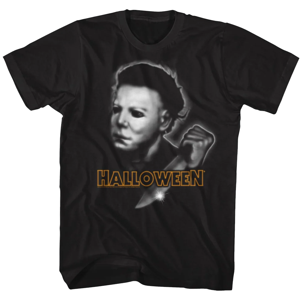 Rockinstone Halloween Airbrush Black Adult T-shirt Size:xxxl
