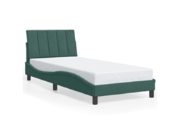 Bed Frame, Bed Frames Vidaxl Verde Madeira Processada (90 X 190 Cm)