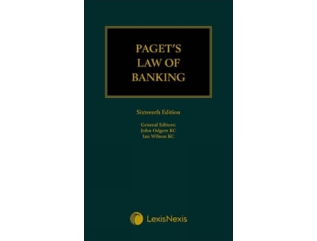 Livro Pagets Law Of Banking De John Odgers Kc E Ian Wilson Kc (inglês - Capa Dura)