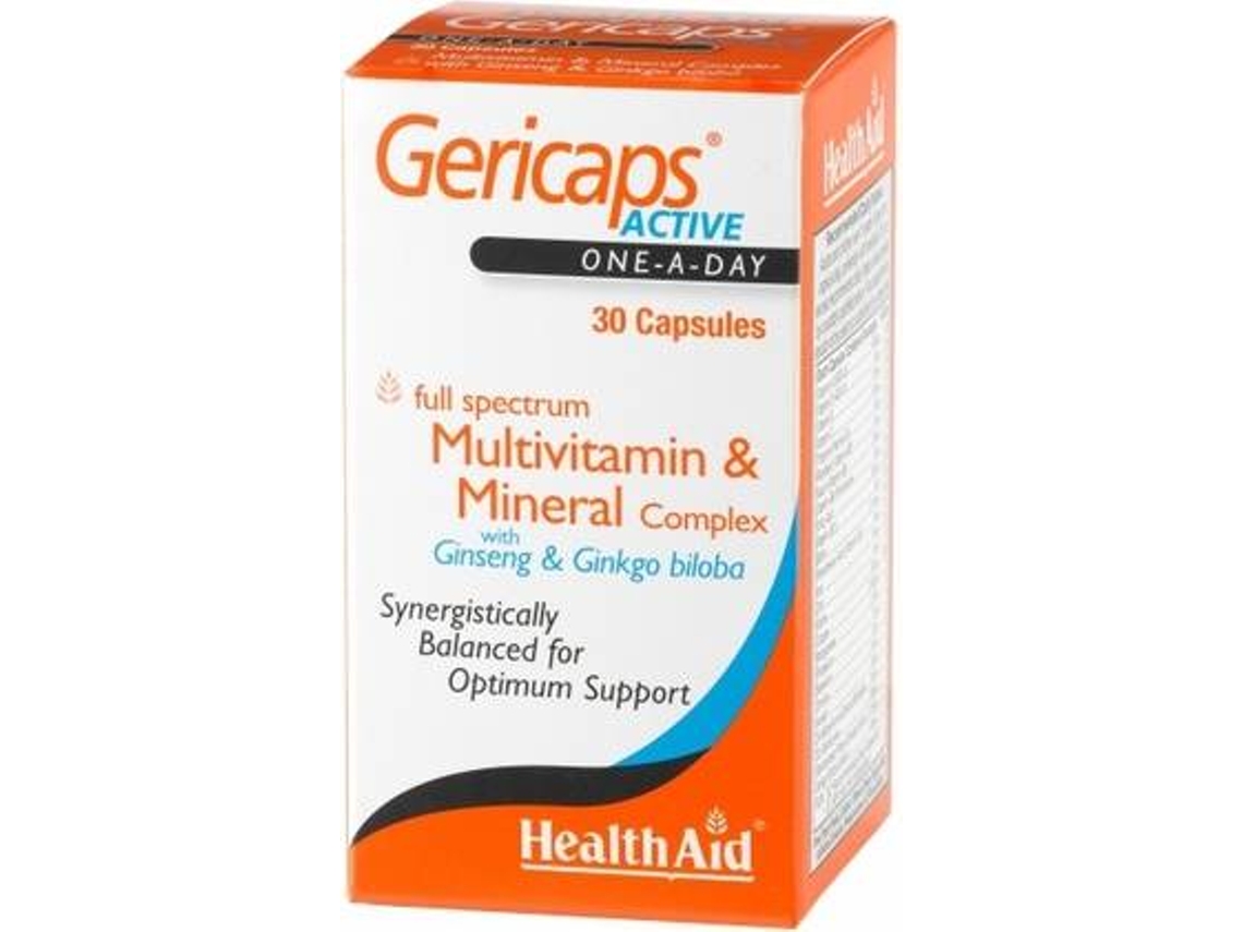Suplemento Alimentar HEALTH AID Gericaps Active (30 cápsulas)