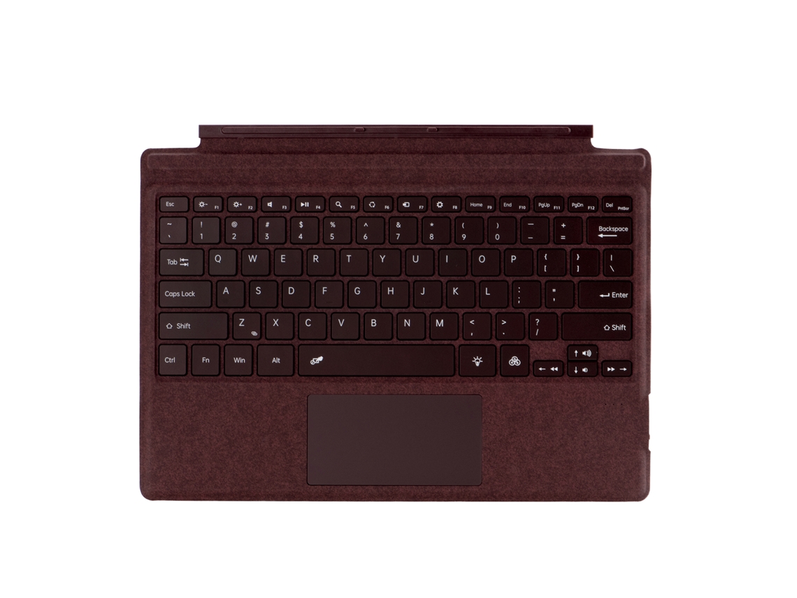Teclado Magnético Fino Com Iluminação Por Backlight Bt 5.1 Para Microsoft Surface Pro 3/4/5/6/7