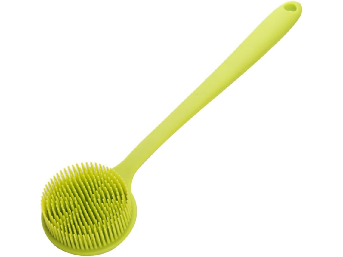 Escova De Banho Silicone Com Cabo Longo Alipis, Escova De Chuveiro Para Corpo E Costas, Esfoliação Fácil