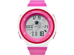 Lurelia Relógio Digital Feminino, Visor Digital, Cronómetro, Alarme, Data/calendário, Resina, Rosa