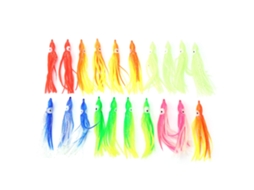 Isca de Lula Molhada 9cm Pesca Mar Salgada 20pcs