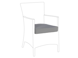 Conjunto De Capas Para Almofadas De Exterior Beliani Italy De Poliéster Cinzento 47x47x10