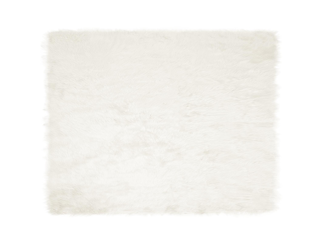 Conjunto 1 Tapete Vidaxl Branco Poliéster (200 X 280 Cm)